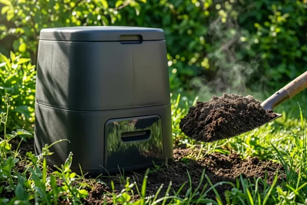 Biolan Pikakompostori 220eco puutarhassa