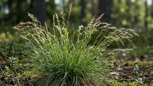 Metsälauha kasvamassa suomalaisessa kangasmetsässä.