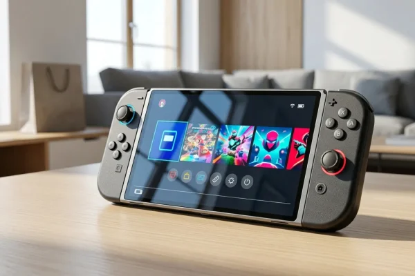 Uusi Nintendo Switch 2 pelikonsoli pakattuna ja valmiina toimitukseen.